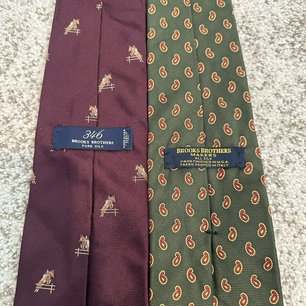 Brooks Brothers Silk Tie Bundle (2 included)